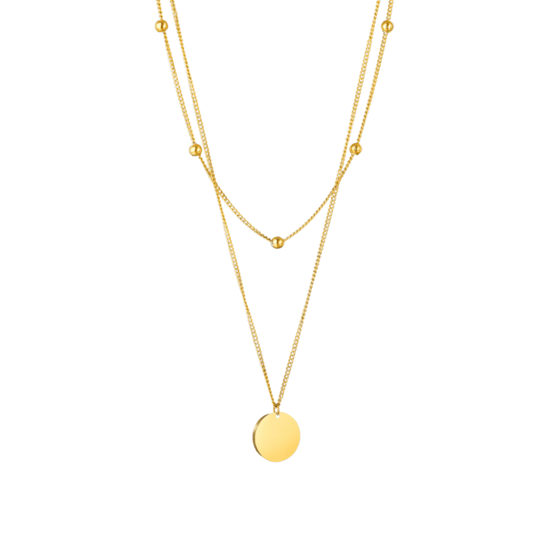 Circle Gold - Gravur Halskette